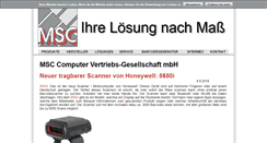 Desktop Screenshot of msc-computer.de